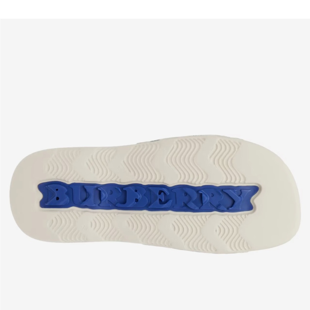 Burberry Cream Check Slide Sandals - Picture 7 of 13